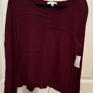 Women's Burgundy Top